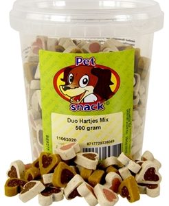 PetSnack Duo Hartjesmix Trainers 500gr.